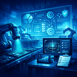 Maak een afbeelding voor op een website zonder tekst op de afbeelding Gebruik deze kleuren 0B2C60 00ece9 Quality control needs a system of execution-1.png